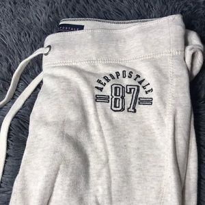 cream joggers from aero